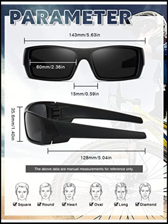 Polarized Wrap Around Sunglasses for Sports Driving Fishing main image 5